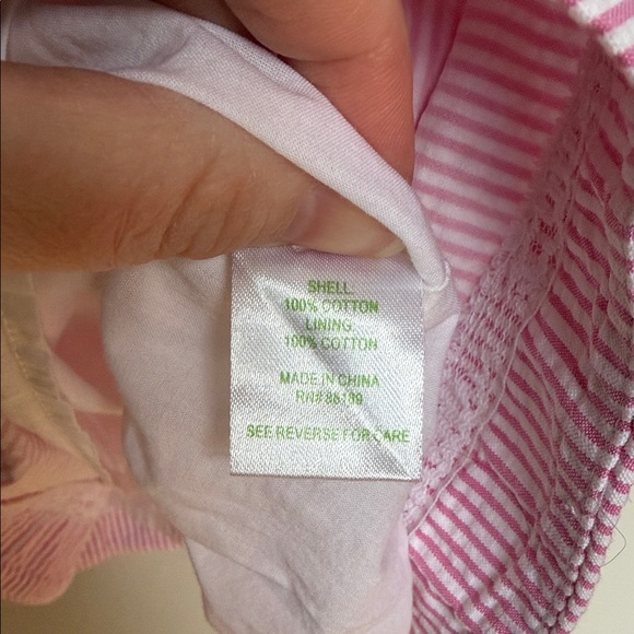 Lilly Pulitzer Seersucker Strapless Dress – Size 0 - Picture 4 of 4